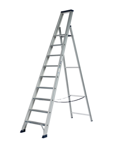 DAS ET9A Hercules ANO Enkele trapladder - 1x9 sporten - geanodiseerd aluminium