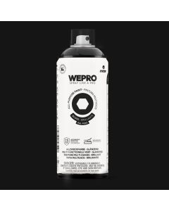 MTN WEPRO Universele spuitlak - zwart - RAL 9005 - hoogglans - 400 ml