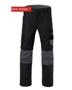 Havep 80229 Werkbroek Attitude - heren - Zwart/ Charcoal grijs