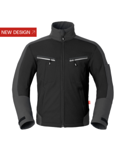 Havep 40145 Softshell Jas - heren - zwart/ charcoal grijs