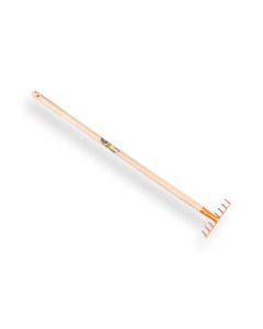 Kinderharkje oranje met 75 cm essen steel - 1470730