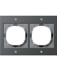 Gira 021267 TX44 Afdekraam 2-voudig - antraciet