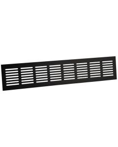 Nedco Plintrooster - 400x80 mm - aluminium zwart - 642.010.01