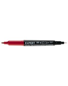 Expert Dubbel Dual Tip permanent markeerstift - rood - 1,0 en 0,5 mm - 8432010