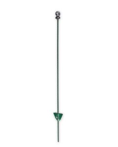 Koltec Veerstalen paal met ringisolator - 105 cm - groen - 162-80101
