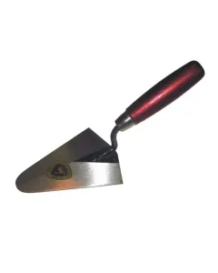 Schwan 175810 Pleistertroffel rond model - 100 mm - gehard staal - houten handvat