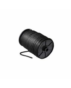 Dulimex Bootlijn 3 strengs geslagen - 6 mm - zwart - prijs per meter - BTL.060.ZWT-D