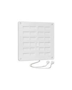 Nedco Afsluitbaar ventilatierooster 160x160 mm - kunststof wit - 636.001.00