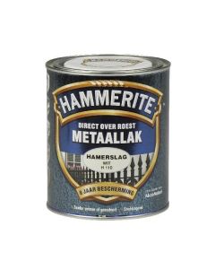 Hammerite Metaallak hamerslag H110 wit 750ML
