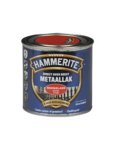 Hammerite Metaallak hoogglans S040 rood 250ML