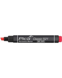 Pica 521/40 Permanent marker met beitelpunt - 2-6 mm - rood