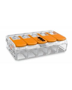 Wago verbindingsklem / lasklem met hendel - 5-voudig - 25 stuks - 221-415