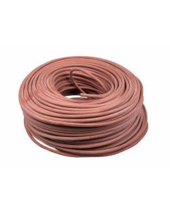 Siliconensnoer 2x1 mm² - hittebestendig 180 graden rood - per meter