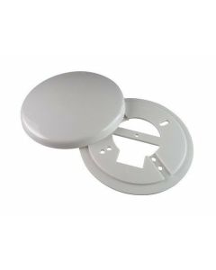 VB Universele plafondplaat rond Ø125 mm 2-Delig wit
