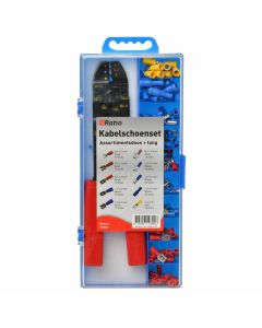 Ratio Kabelschoenset - tang met diverse kabelschoenen - 0,5 - 6 mm² - 59392