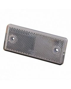 WAS Reflector wit - 96x42 mm - opschroefbaar + zelfklevend