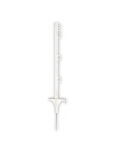 Koltec Afrastering paal - 70 cm - kunststof - wit - 162-80318