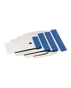 Color Expert Plamuurmessen set - 50/80/100/120 mm - staal - 91000599