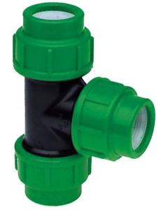 VDL Tyleen T-stuk 90° - PE - 16 bar - 3x klem