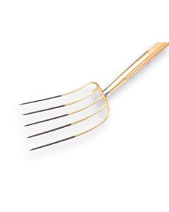 Offner Mestvork 5 tanden brons met 90 cm essen T-steel - 911075
