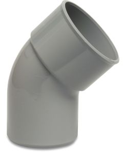 Girpi riool PVC bocht 45° - Ø40 t/m Ø125 mm - 1x inwendig lijm