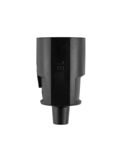 ABL PVC Contrastekker met randaarde - zwart - 33109