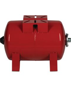 Profes Horizontaal hydrofoorketel - 24 liter - 1" buitendraad - 10 bar - staal rood