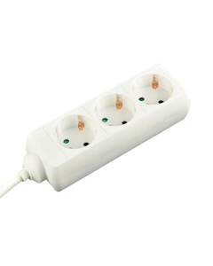 VB Tafelcontactdoos - 3-voudig - 1,5 meter 3x1,0 mm² - wit - 41250