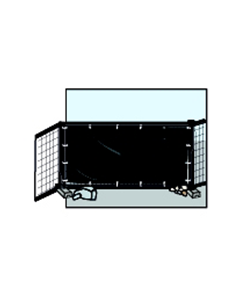 Cover Hekwerkkleed 1300 standaard - 176x341 cm - 150 gr/m² HDPE - olijfgroen