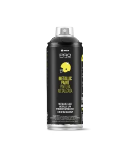 MTN WEPRO Metallic spuitlak - zwart - 400 ml
