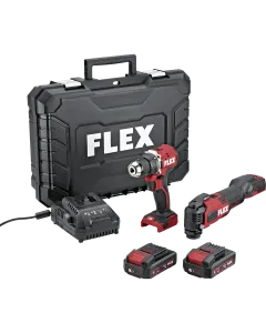 Flex DD LD+MT 18-ECTC/2.5 Set Accu boor-schroefmachine + accu multitool - 18V - koffer - 532843