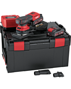 Flex OSE 2-80 18-EC/2.5 Set Set Accu Vlakschuurmachine met toerentalregeling - 2x 18V, 2.5 Ah - L-BOXX® - 532086