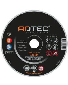 Rotec Doorslijpschijf dun 115 - 230 mm 1,3 mm t.b.v. staal en RVS