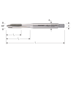 Rotec HSS-Co 800 machinetap - M10x1,0 metrisch fijn doorlopend - 335.1010