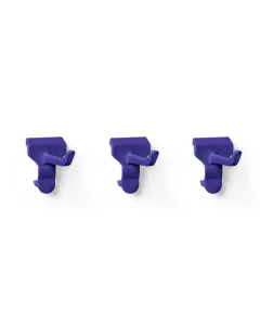 Toolflex One gereedschapshaken - paars - kunststof - 3 stuks