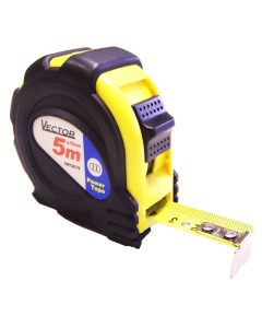 Vector rolmaat - rolbandmaat - 5 meter x 19 mm - ABS / rubber