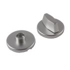 Ami Klikrozet WC badkamer tbv kastslot - geperst aluminium - KLIK WC AF