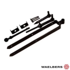 Waelbers Afhangset verstelbaar dubbel - zwart - 77 mm - staal - 147307.75