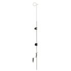 Koltec Afrastering Krulstaart paal - Ø6 x 105 cm - veerstaal - wit - 162-80165