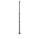 Koltec Afrastering paal - 154 cm - kunststof zwart - 10 stuks - 162-80338-10