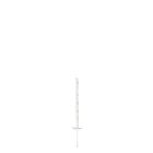 Koltec Afrastering paal - 75 cm - kunststof wit - 10 stuks - 162-80340-10