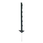 Koltec Afrastering paal - 75 cm - kunststof zwart - 10 stuks - 162-80341-10
