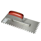 Schwan 224037 Plakspaan 2-zijdig getand 12 mm - 280x130 mm - gehard staal - houten handvat