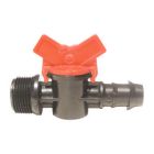 RainBird BF-82 Druppelslang kogelkraan - Ø16 mm klem x 3/4" buitendraad - zwart