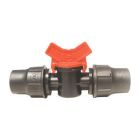 RainBird Druppelslang kogelkraan - 2x Ø16 mm klem - zwart