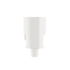 ABL PVC rechte contrastekker + randaarde - wit