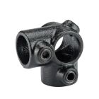 Mac Lean Koppelstuk hoek / kruis Ø42 mm - staal gegalvaniseerd zwart - 3400504