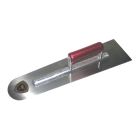 Schwan 400250 Vloerspaan rond model - 80x110x500 mm - gehard staal - houten handvat