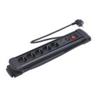 Vetec Tafelcontactdoos met schakelaar en overspanningsbeveiliging - 5-voudig - 1,5 meter - 3 G 1,5 mm² - 46.530.05