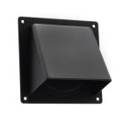 Nedco Universele gevelklep Ø 100/125/110x54 mm - kunststof zwart - 625.004.01